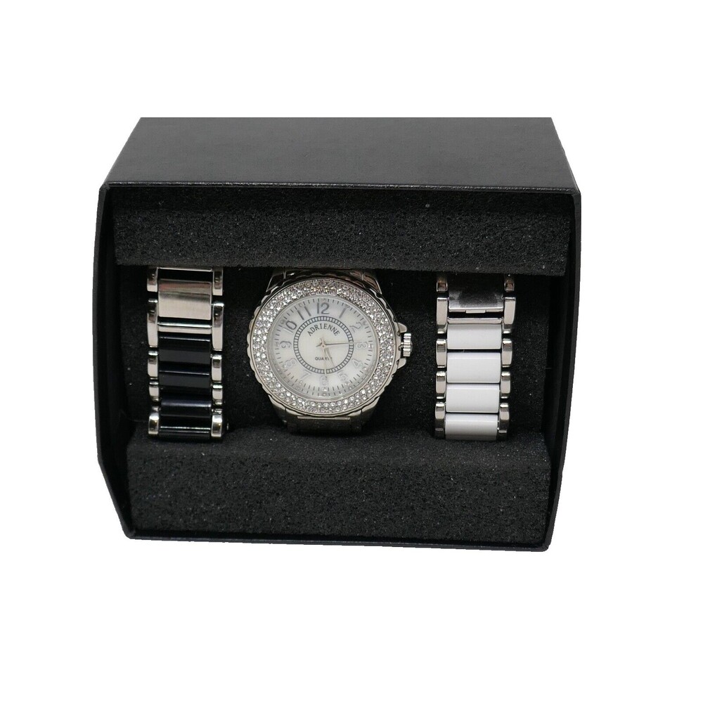 Real Collectibles By Adrienne Quartz Watch with Interchangeable Bands